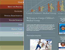 Tablet Screenshot of conejochildrens.com